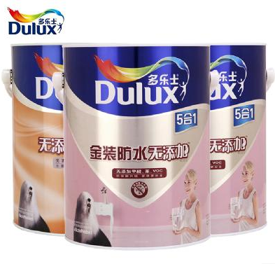 多乐士漆（Dulux）金装防水无添加五合一油漆涂料内墙乳胶漆套装